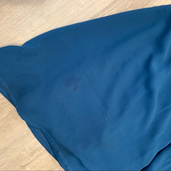 🔥 Forever 21 Dark Teal Blue Lace Dress M - Picture 7 of 8